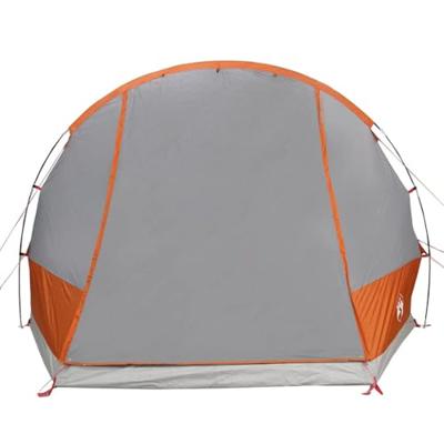 Autotent 2-persoons waterdicht grijs en oranje