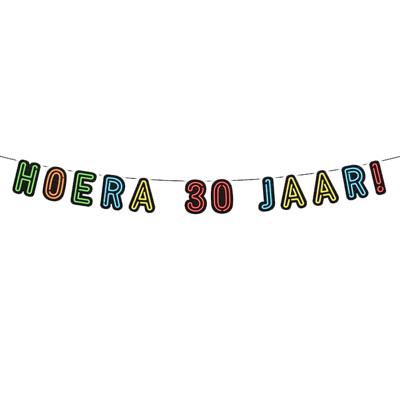 Paperdreams neon slinger hoera 30 jaar!
