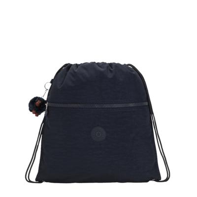 Kipling Supertaboo large drawstring bag-True Blue Tonal