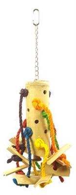 HAPPY PET VOGELSPEELGOED PUZZEL BAMBOE 48X24X24 CM HAPPY PET VOGELSPEELGOED PUZZEL BAMBOE 48X24X24 CM