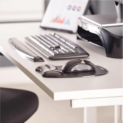 Fellowes Crystals Gel toetsenbord polssteun, zwart