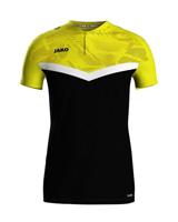 JAKO 6324 Polo Iconic - Zwart/Zachtgeel - S - thumbnail