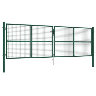Gaaspoort 390x125 cm staal groen