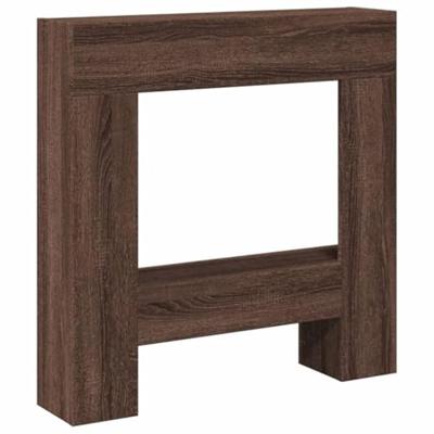 VidaXL Haardombouw 81x18x82 cm bewerkt hout bruin eikenkleurig