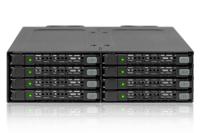Icy Dock MB998SP-B opslagbehuizing 8x2,5 SATA behuizing voor 5,25 extern - thumbnail