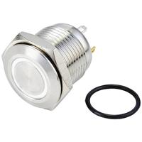 TRU COMPONENTS TC-10090924 GQ16F-10E/J/W/24V/S Vandalismebestendige druktoets 48 V/DC 2 A 1x uit/(aan) Moment Wit IP65 1 stuk(s) - thumbnail