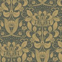 Dutch Wallcoverings Hjärterum - Berit - Donkergroen - thumbnail