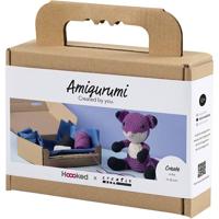 Creativ Company Hobbyset amigurumi, vos, zwart, plum, 1 doos - thumbnail