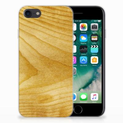 iPhone SE 2022 | SE 2020 | 8 | 7 | Bumper Hoesje | Licht Hout