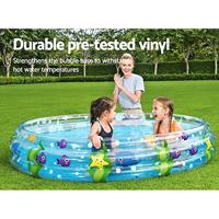 Bestway Opblaasbaar Kinderzwembad 3 Ringen Transparant Zeeleven 183x33 cm +2 Jaar Tuin 51005 - thumbnail