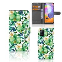 Samsung Galaxy A31 Hoesje Orchidee Groen - thumbnail