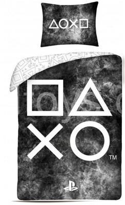 Playstation Dekbedovertrek Spray 140 x 200 cm zwart