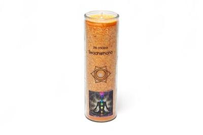 Geurkaars Stearine 2e Chakra (100 uur Brandtijd)