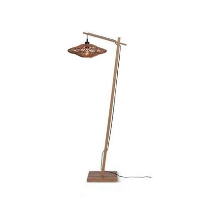 GOOD&MOJO Vloerlamp 'Zanzibar' Bamboe en rotan, 150cm, kleur Naturel