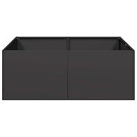 Plantenbak 80x80x30 cm staal zwart - thumbnail