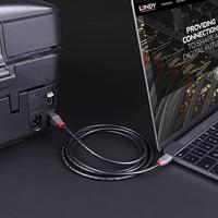 LINDY 36667 USB-kabel USB 3.2 Gen1 USB-C stekker, USB-B stekker 2.00 m Zwart - thumbnail