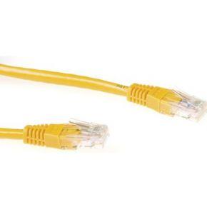 ACT Gele 7 meter U/UTP CAT6A patchkabels met RJ45 connectoren ACT Gele 7 meter U/UTP CAT6A patchkabels met RJ45 connectoren