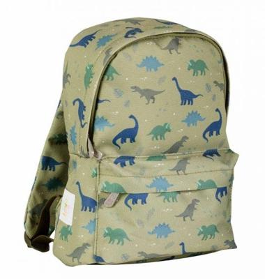Kleine rugzak voor jongen DINOS A Little Lovely Company kaki