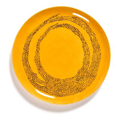 SERAX - Feast by Ottolenghi - Bord L 26x26cm Sunny Yellow Swirl-D SERAX - Feast by Ottolenghi - Bord L 26x26cm Sunny Yellow Swirl-D