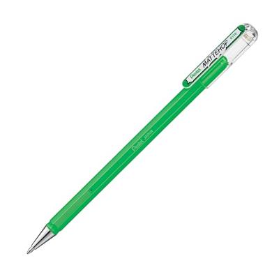 Gelschrijver pentel k110 mattehop m groen | 12 stuks