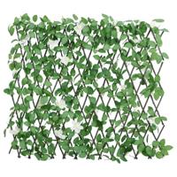 VidaXL Kunstplant klimop op latwerk 5 st uittrekbaar 186x30 cm groen - thumbnail