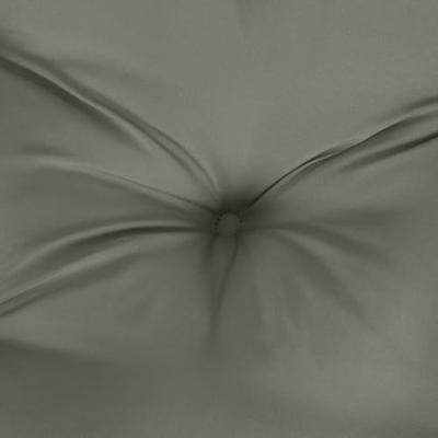 VidaXL Stoelkussens 2 st lage rug 100x50x7 cm stof donkergrijs - thumbnail