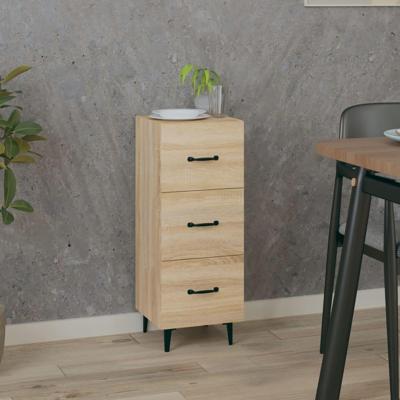 Dressoir 34,5x34x90 cm bewerkt hout sonoma eiken