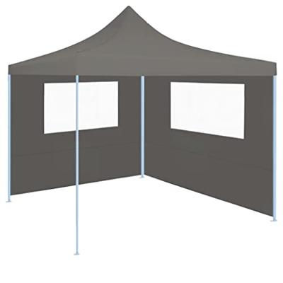 Prieelzijwand met ramen 4x2 m antracietkleurig - thumbnail