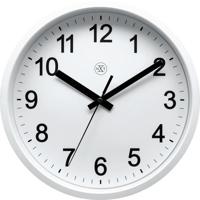 NeXtime NX-7307WI-V2 Wandklok NXT Diam. 25,5 Kunststof Wit, Witte Wijzerplaat - thumbnail