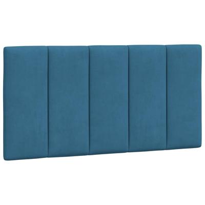 Bedframe met LED-verlichting fluweel blauw 100x200 cm