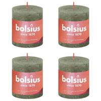 Bolsius rustiek stompkaars 80/68 fresh olive a4 - thumbnail