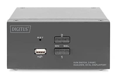 Digitus DS-12862 KVM-switch 2 poorten DisplayPort 3840 x 2160 Pixel Digitus DS-12862 KVM-switch 2 poorten DisplayPort 3840 x 2160 Pixel
