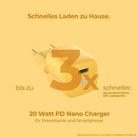 RealPower PB-10000 Power Pack Powerbank 10000 mAh Li-ion USB, USB-C Geel - thumbnail