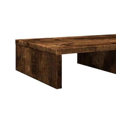 VidaXL Monitorstandaard 50x27x10 cm bewerkt hout gerookt eikenkleurig