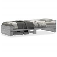 Bedframe bewerkt hout grijs sonoma eikenkleurig 90x190 cm - thumbnail