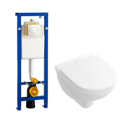 Villeroy & Boch O.novo Compact inbouwset Wisa met diepspoel wandcloset wit softclose zitting afdekplaat wit 0124162/0124182/0704406/ Villeroy & Boch O.novo Compact inbouwset Wisa met diepspoel wandcloset wit softclose zitting afdekplaat wit 0124162/0124182/0704406/