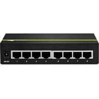 TRENDnet TPE-TG80G 8-poorts Gigabit PoE + -switch 8 x Gigabit PoE + poorten, 123 W PoE prestatiebudget, desktop ethernet-netwerkschakelaar, metaal - thumbnail