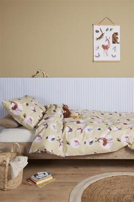 Beddinghouse Beddinghouse x Fiep Amsterdam Bosdieren Dekbedovertrek Yellow 140x200 cm