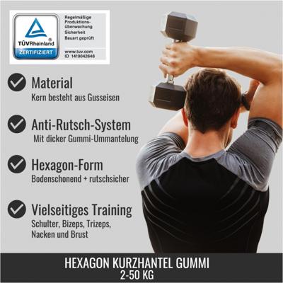 Dumbell hexagon 4 kg Dumbell hexagon 4 kg