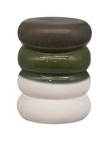 vtwonen Bijzettafel 'Bulb' Keramiek, kleur Groen Melange - thumbnail