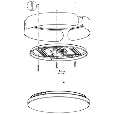 Eglo Mokka plafondlampValcasotto Ø 37cm - 99623