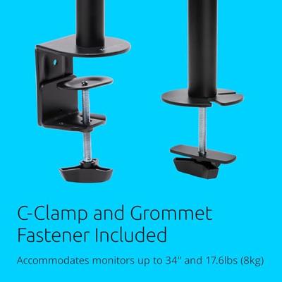 Kensington SmartFit Ergo monitorarm, met uitschuifbare arm, dubbel, zwart