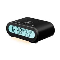 LogiLink SC0121 Wekkerradio FM USB Voelbare toetsen, Wekfunctie Zwart - thumbnail