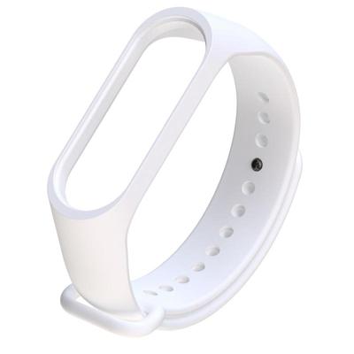Armband horloge Silicone rubber polsbandje Wrist band riem vervanging voor Xiaomi mi band 3 (wit)