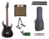 Cort Startersset Elektrische Gitaar (Black) HARDROCK - thumbnail