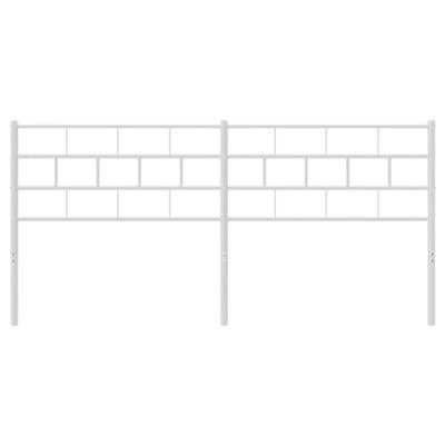 Hoofdbord 193 cm metaal wit