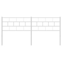 Hoofdbord 180 cm metaal wit - thumbnail