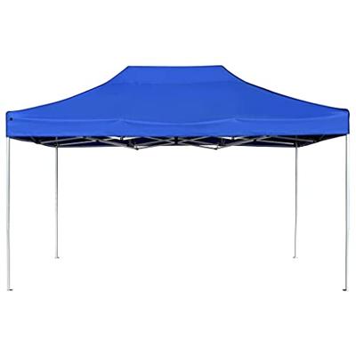 Partytent professioneel inklapbaar 4,5x3 m aluminium blauw Partytent professioneel inklapbaar 4,5x3 m aluminium blauw