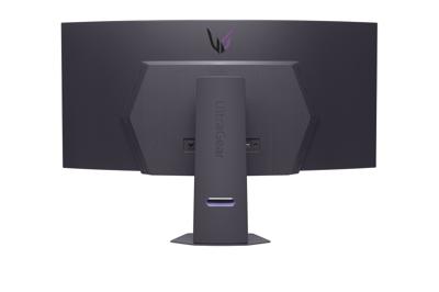 LG UltraGear™ 45GX90SA-B 45 inch gebogen gaming PC monitor - OLED-paneel WQHD-resolutie (3440 x 1440), 0,03 ms GtG 240Hz, DisplayHDR™ TrueBlack 400, DCI-P3 98,5% (CIE1976), AMD FreeSync Premium