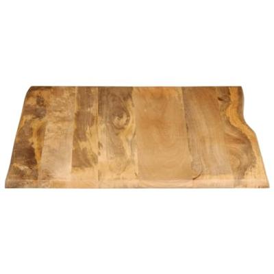Tafelblad met natuurlijke rand 100x80x2,5 cm massief mangohout